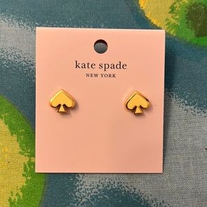 Kate Spade yellow/gold spade studs!